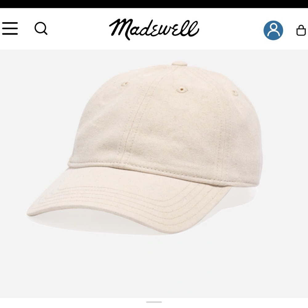 Madewell 100% organic cotton ball cap
